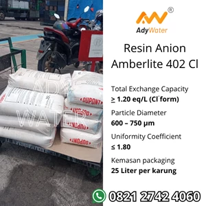 Resin Anion Amberlite IRC 402 Cl - Ternate - Demineralisasi, Penukar Ion, Bersertifikat Halal